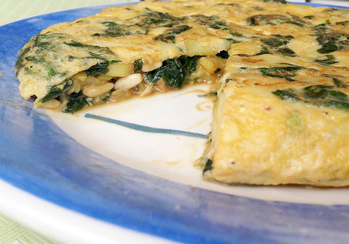Receta Tortilla de espinacas La Verdad